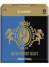 Rico Grand Concert Select E Flat Clarinet Reeds #2.5 Box of 10 Reeds